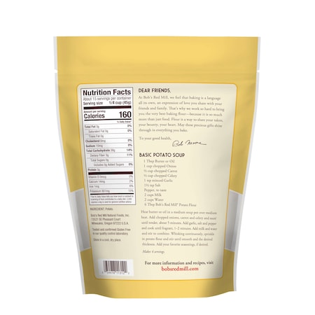 Bobs Red Mill Natural Foods Bob's Red Mill Potato Flour 24 oz. Resealable Pouches, PK4 1445S244